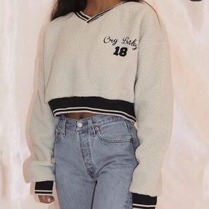 Cry Baby Signature Fleece Crop Top
